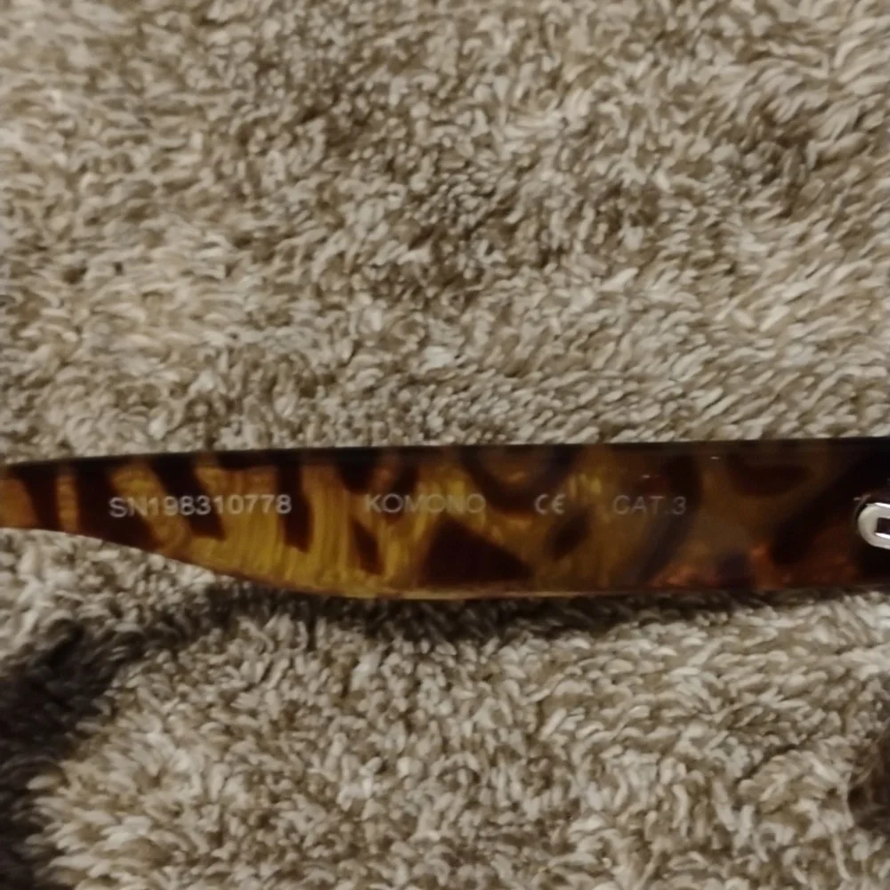 Komono Molly Tortoiseshell Sunglasses With Case